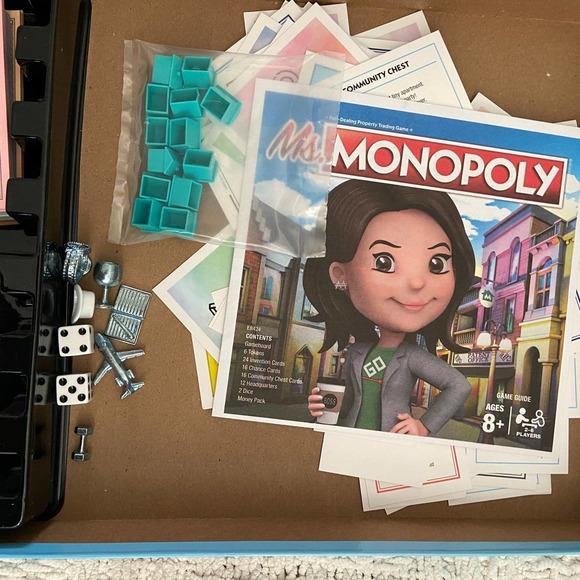 Ms. Monopoly Board Game Ages 8+ NEW - Picture 6 of 12